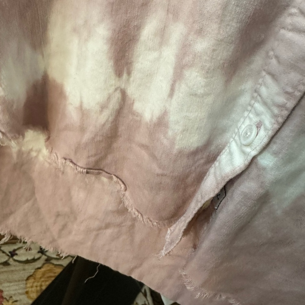 Rails Pink and White Tie-Dye Button-Up Shirt - Picture 7 of 7